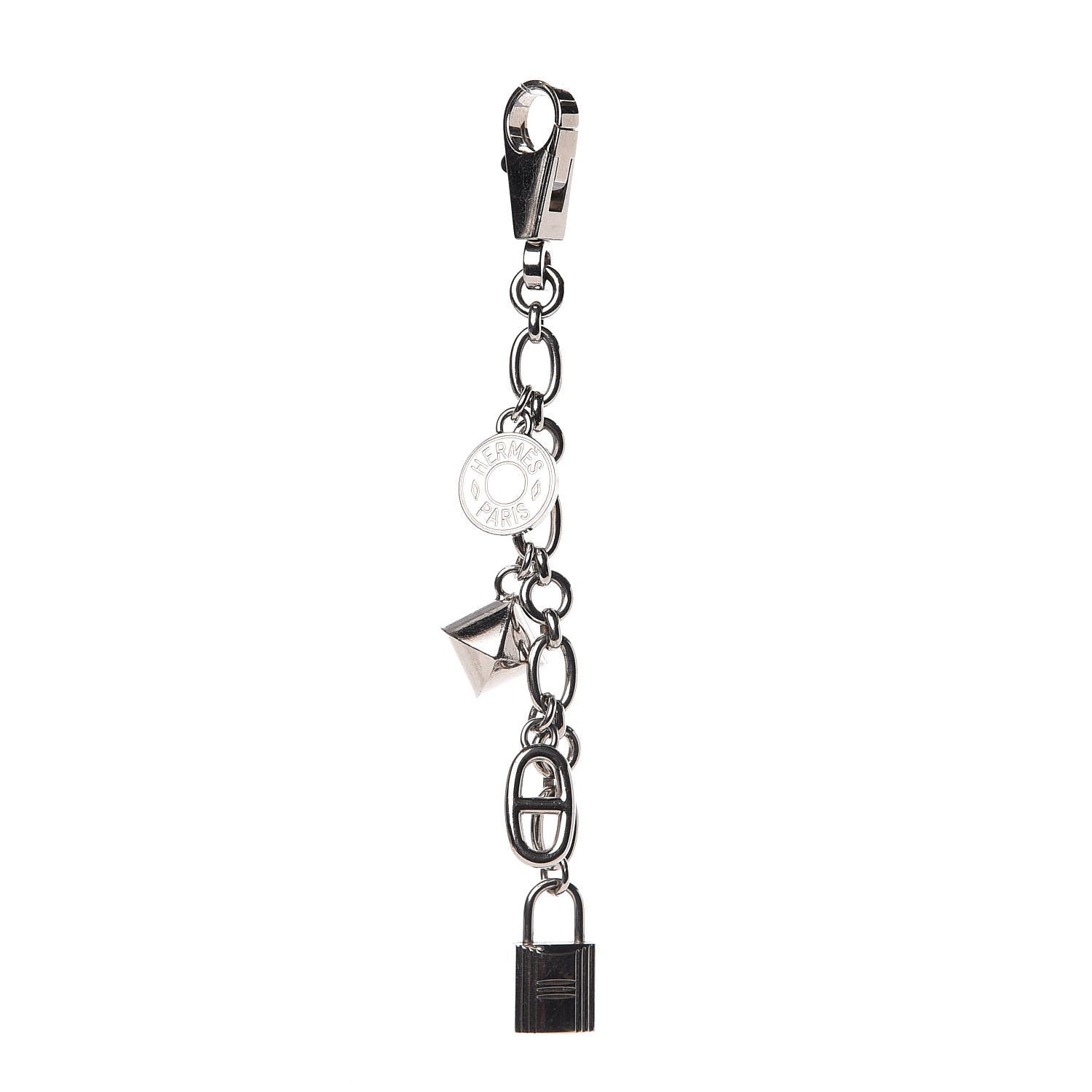 Hermes Palladium Olga Bag Charm 1 of 8