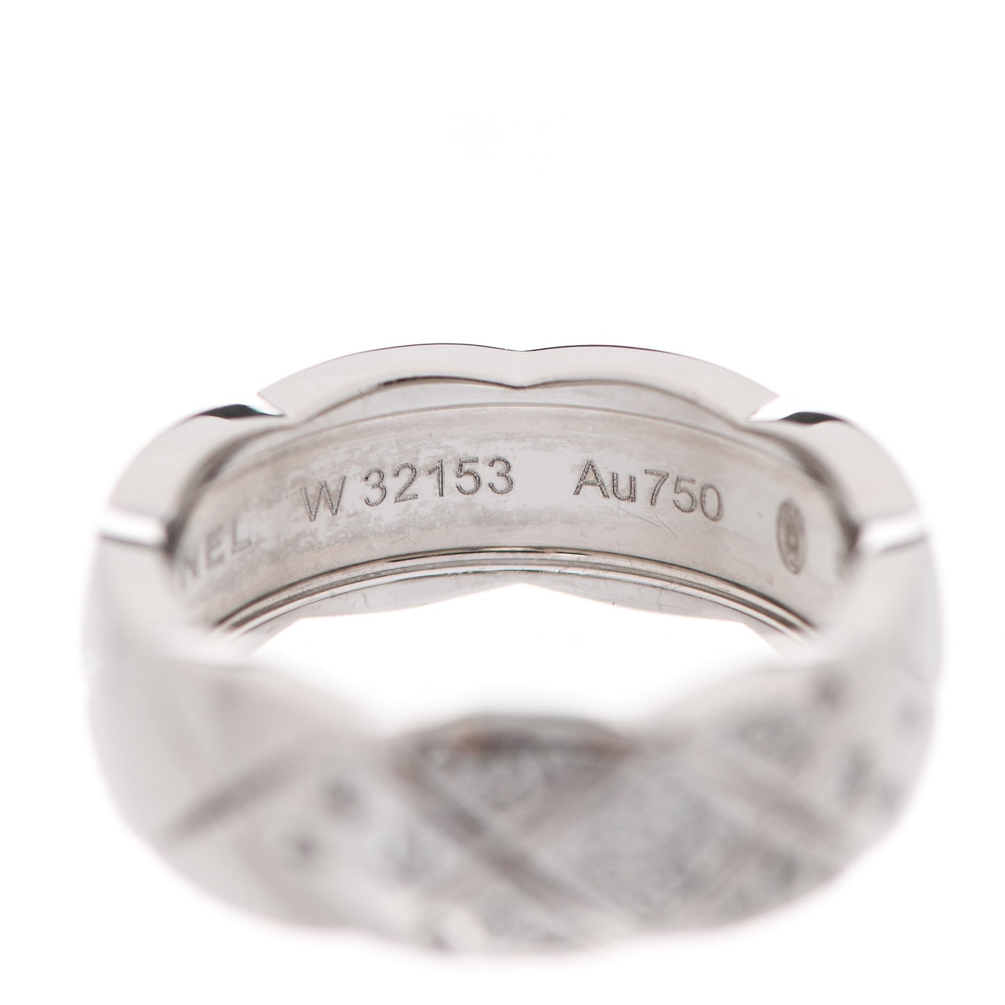 18K White Gold Diamond Small Coco Crush Ring 51 5.75
