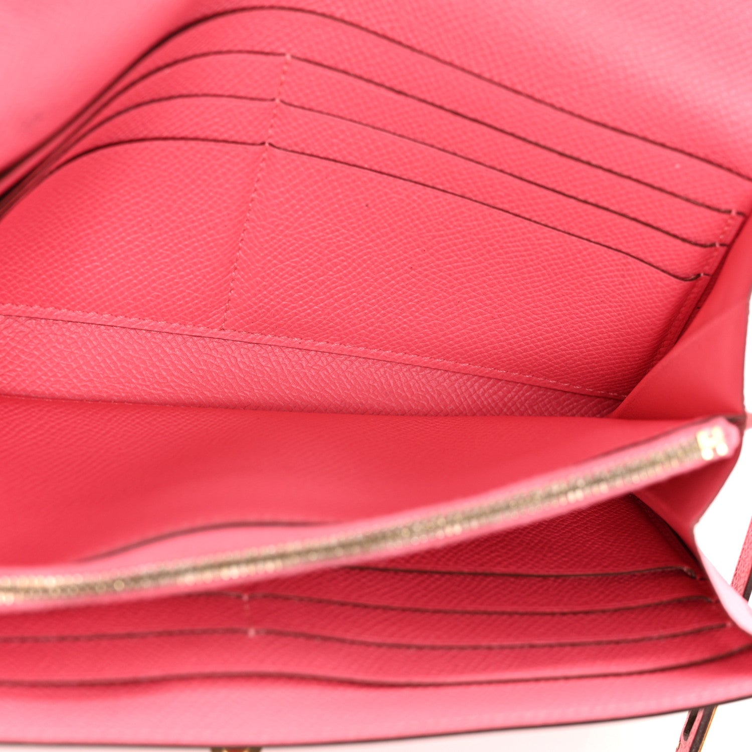 Hermes Epsom Kelly Longue Wallet Rose Azalee 5 of 15