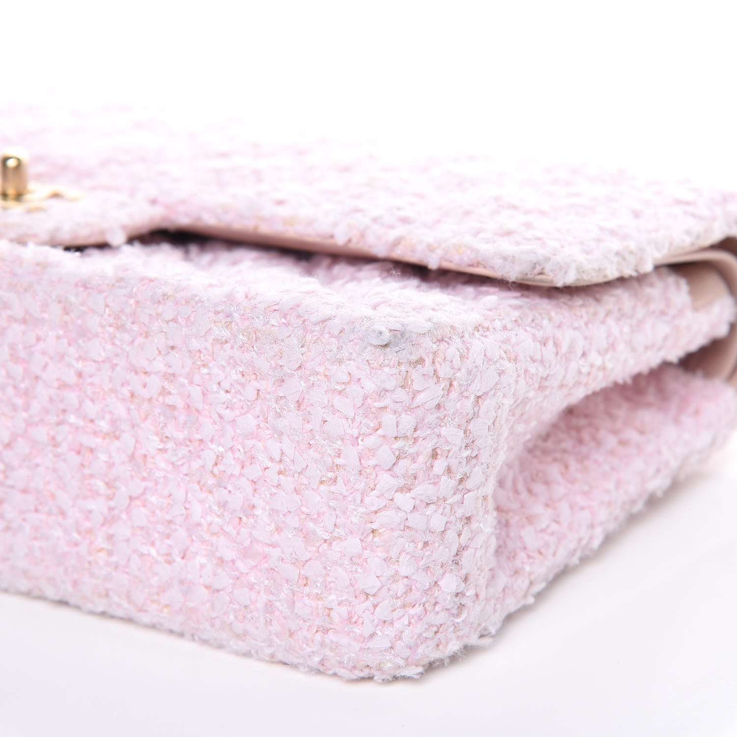 Chanel Tweed Medium Double Flap Pink 9 of 20