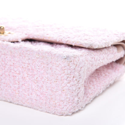 Chanel Tweed Medium Double Flap Pink 9 of 20