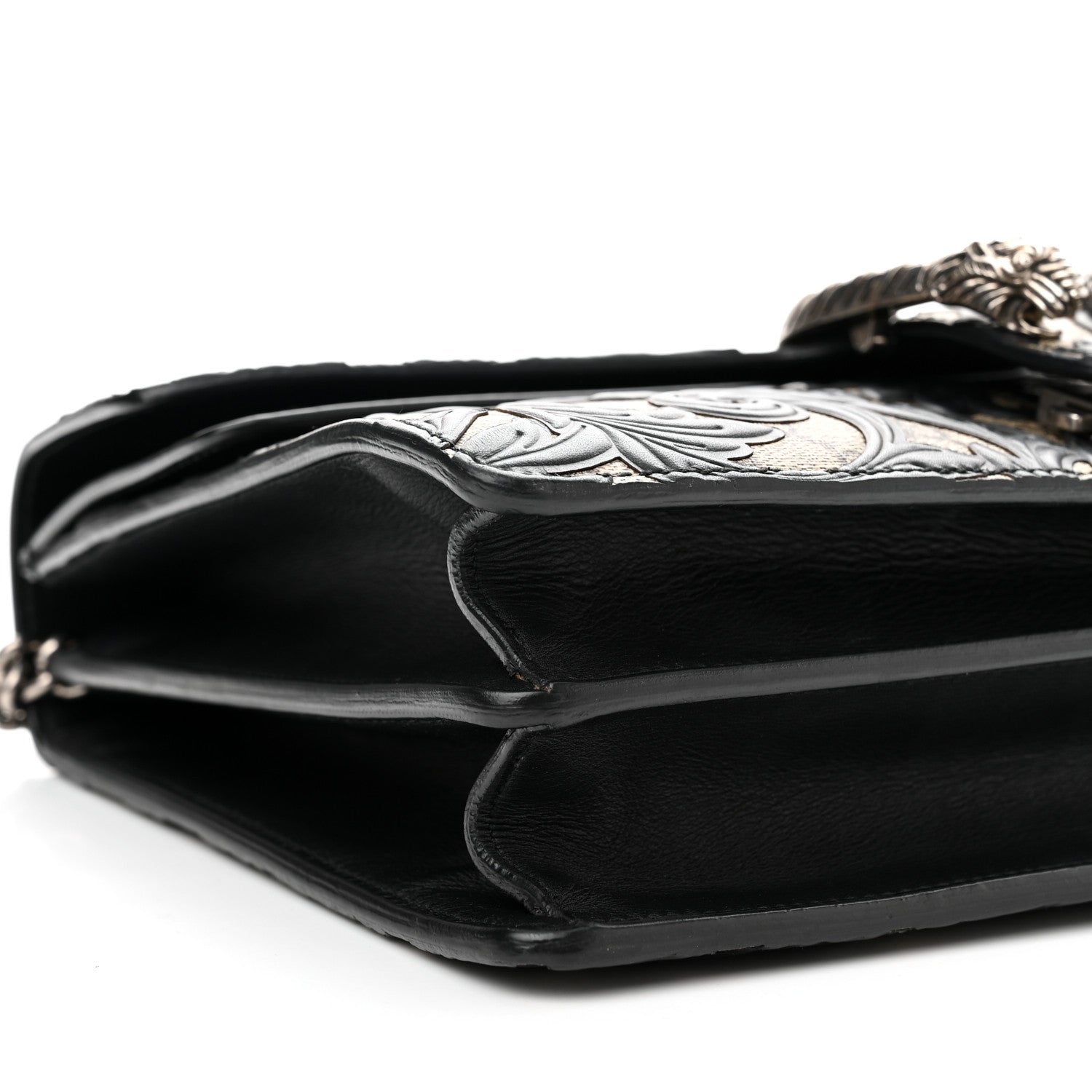 Gucci GG Supreme Monogram Arabesque Medium Dionysus Shoulder Bag Black 9 of 13