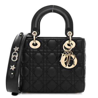 Christian Dior CHRISTIAN DIOR Lambskin Cannage Small My ABCDior Lady Dior Black 1 of 9
