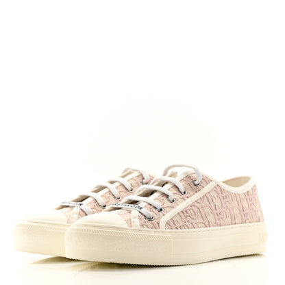 Christian Dior Canvas Oblique Walk'N'Dior Low Top Sneakers 38 Powder Nude 4 of 11
