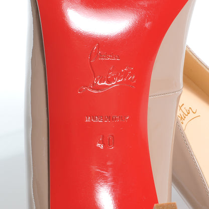 Christian Louboutin Patent Pigalle 85 Pumps 40 Nude 6 of 6