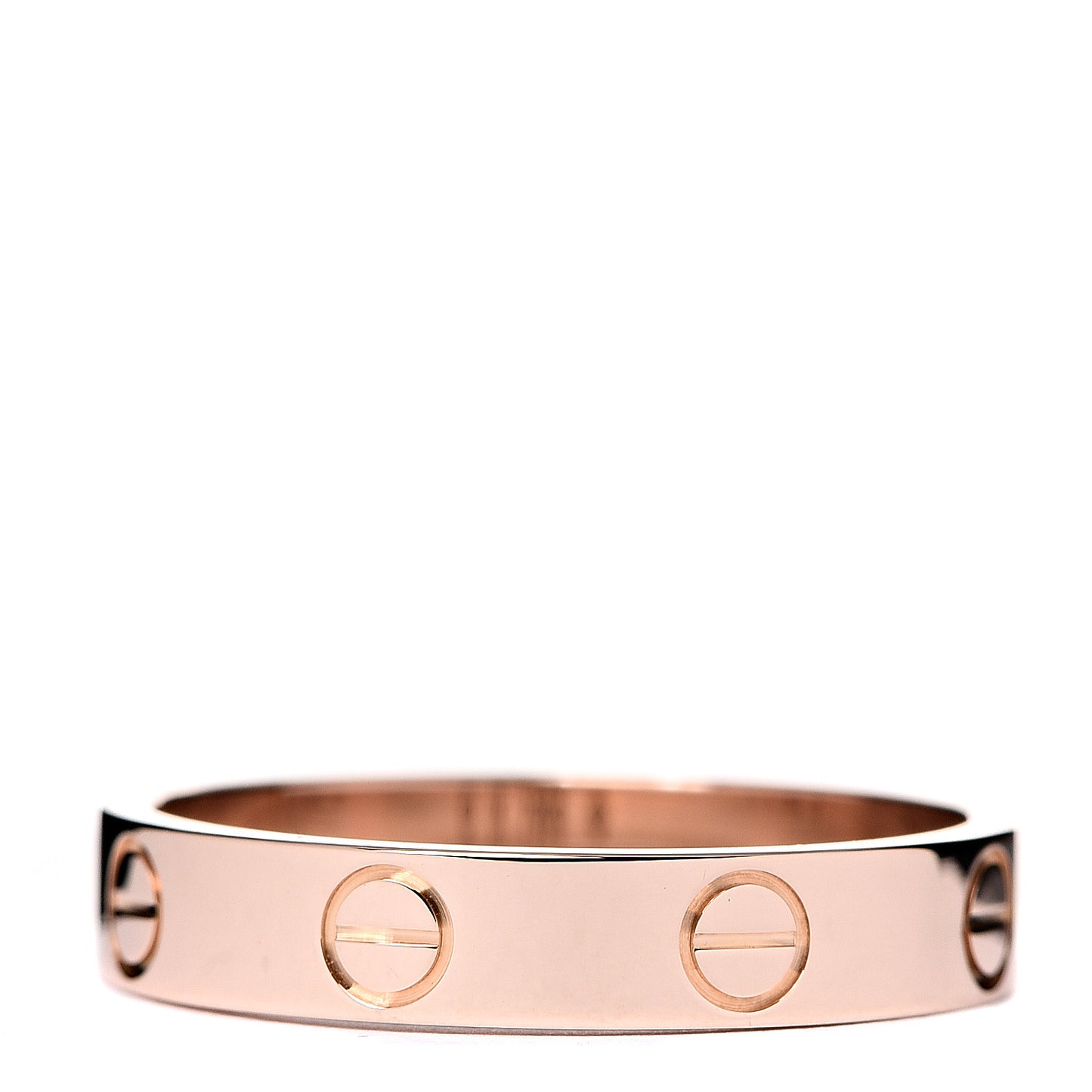 18K Pink Gold 3.5mm LOVE Wedding Band Ring 53 6.5