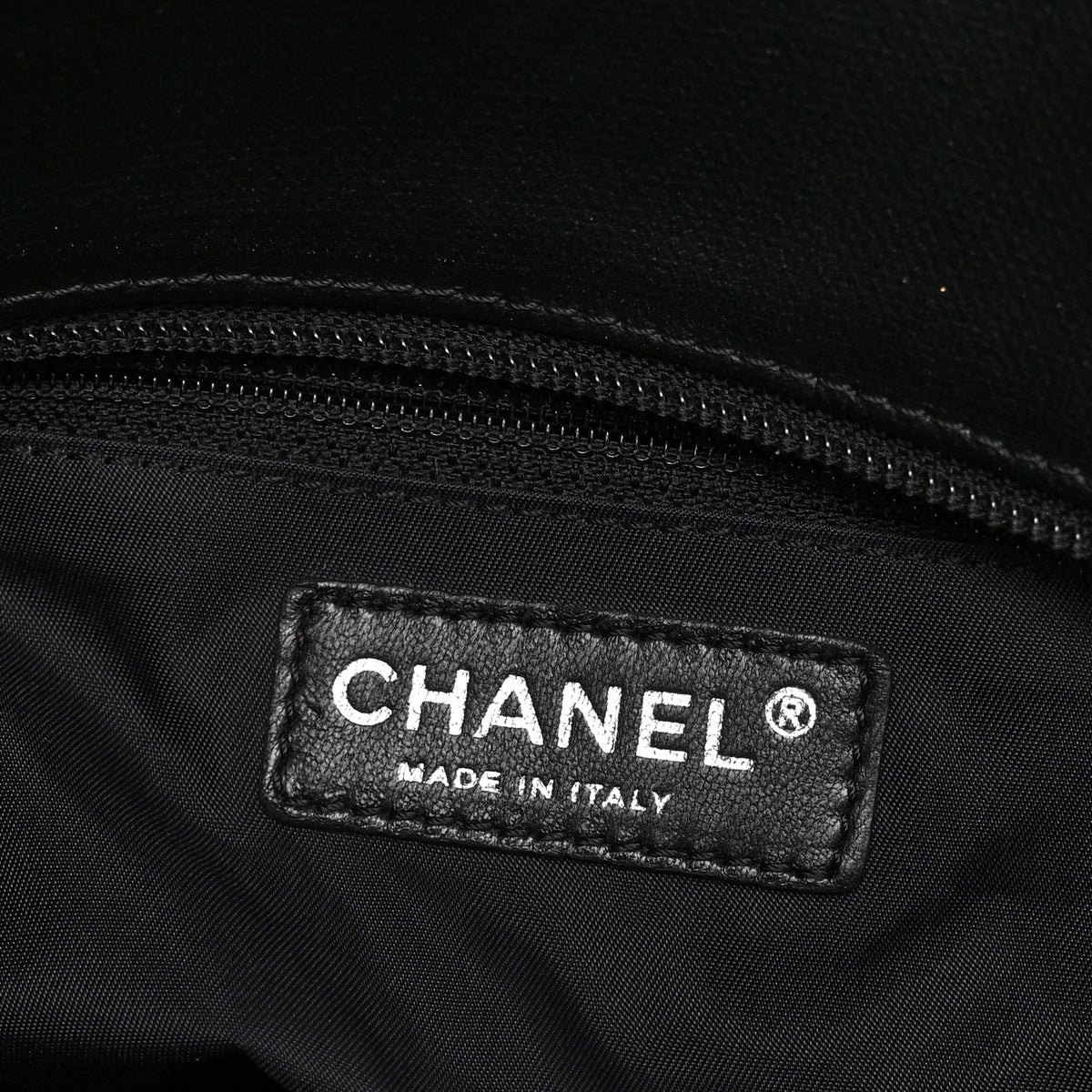Coated Canvas Quilted Large Paris Biarritz Tote Black
