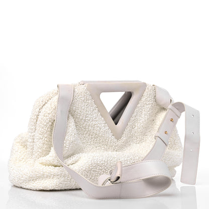Bottega Veneta Boucle Curly Raffia The Point Triangle Bag Chalk 3 of 15
