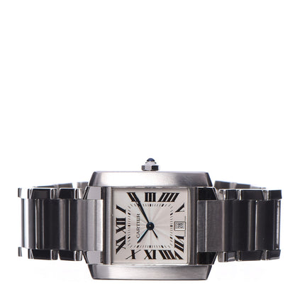 Cartier Stainless Steel 28mm Tank Francaise Automatic Watch 3 of 11