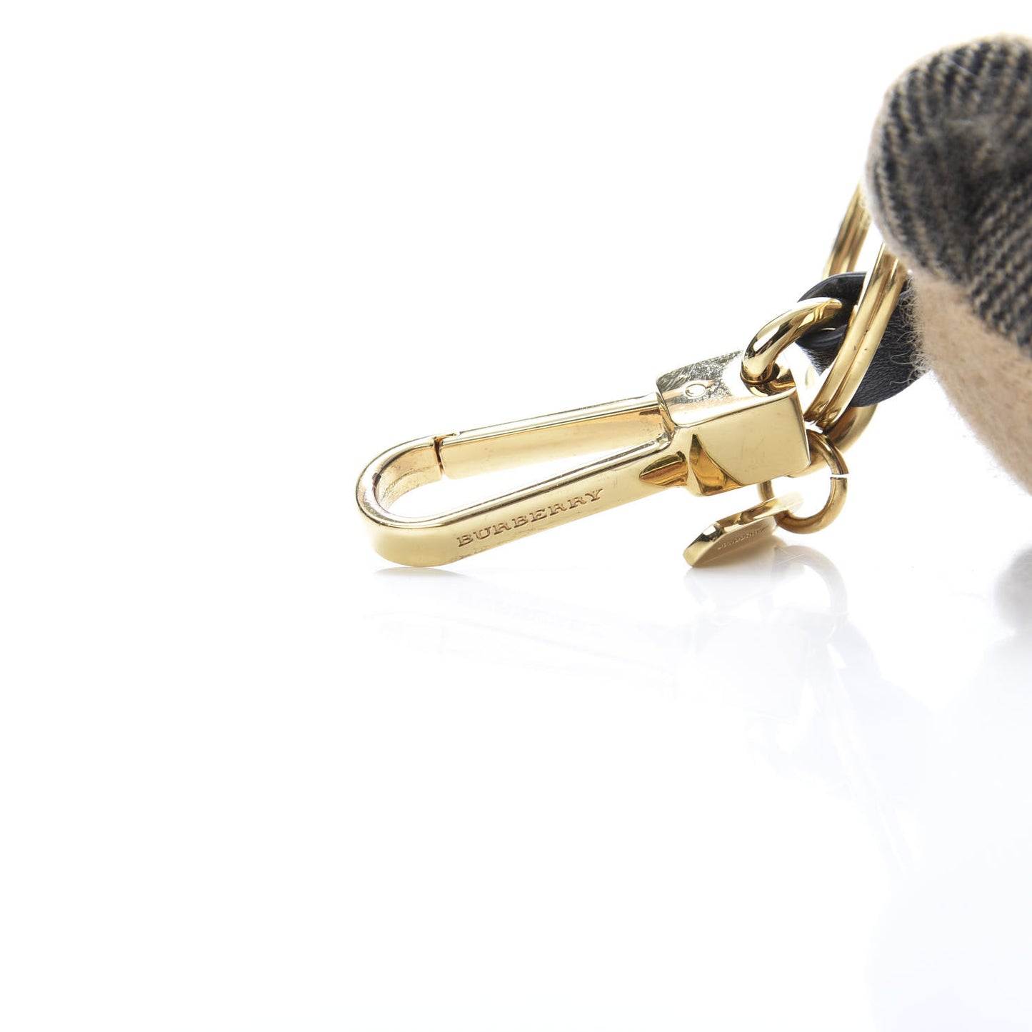 Cashmere Vintage Check Thomas Bear Bag Charm Antique Yellow