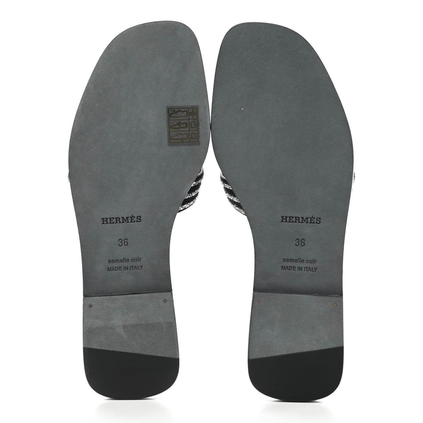 Suede Goatskin Crystal Oran Sandals 36 Black Argent