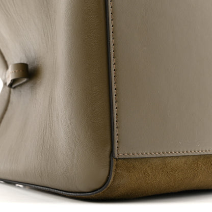 Fendi Vitello Vernice Camoscio Mini Fendi Origami Military Brown Avocado 9 of 13