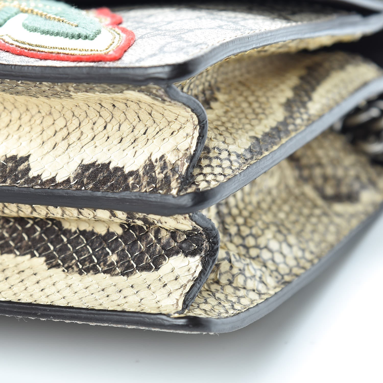 Gucci GG Supreme Monogram Python Embroidered Small Dionysus Shoulder Bag 11 of 18