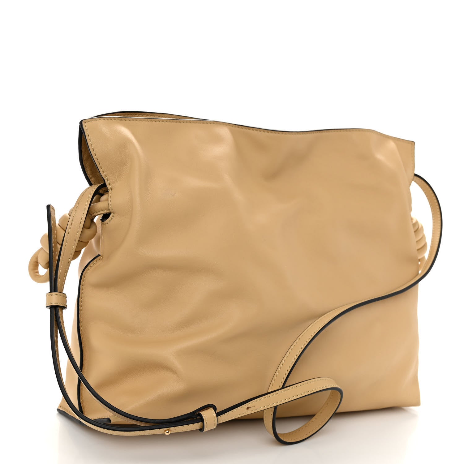 Loewe Nappa Flamenco Knot Clutch Dark Butter 3 of 10