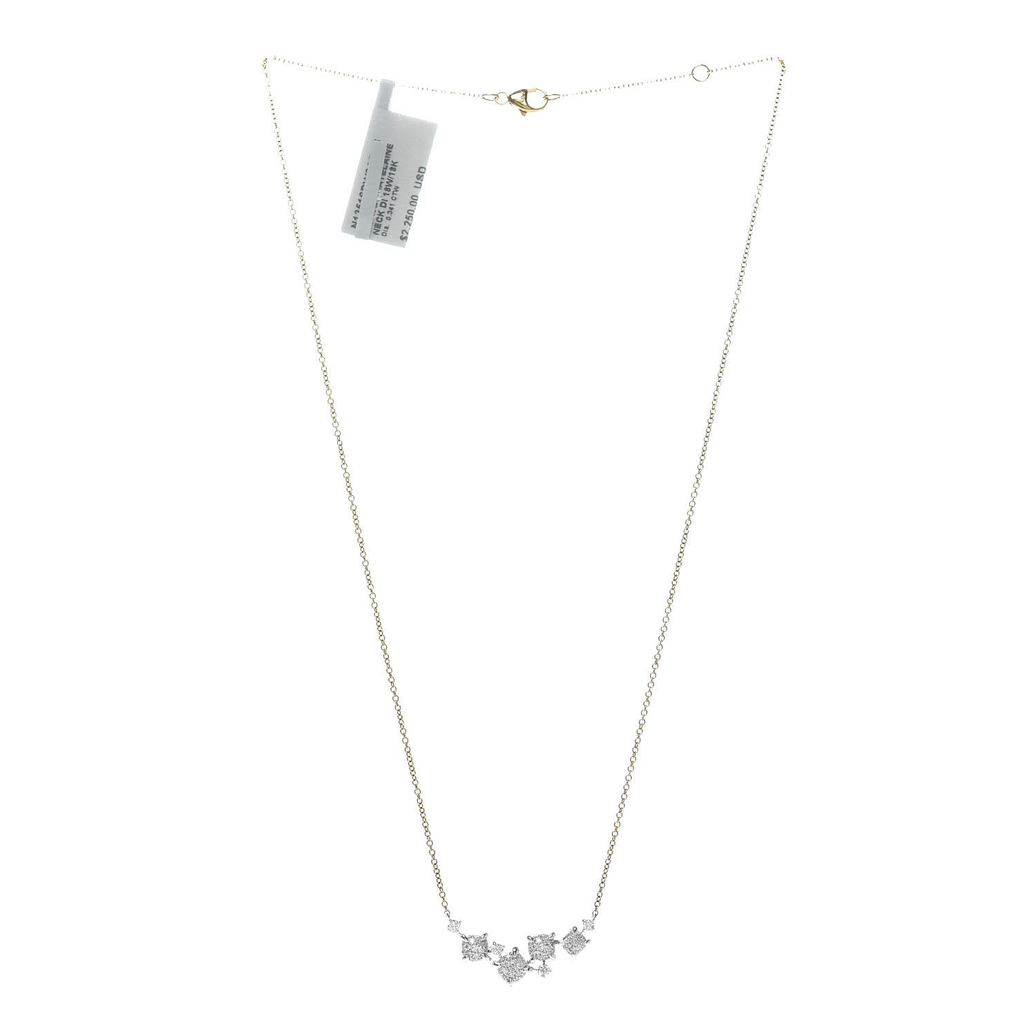 David Yurman 18K Yellow White Gold Diamond Precious Chatelaine Necklace 3 of 5
