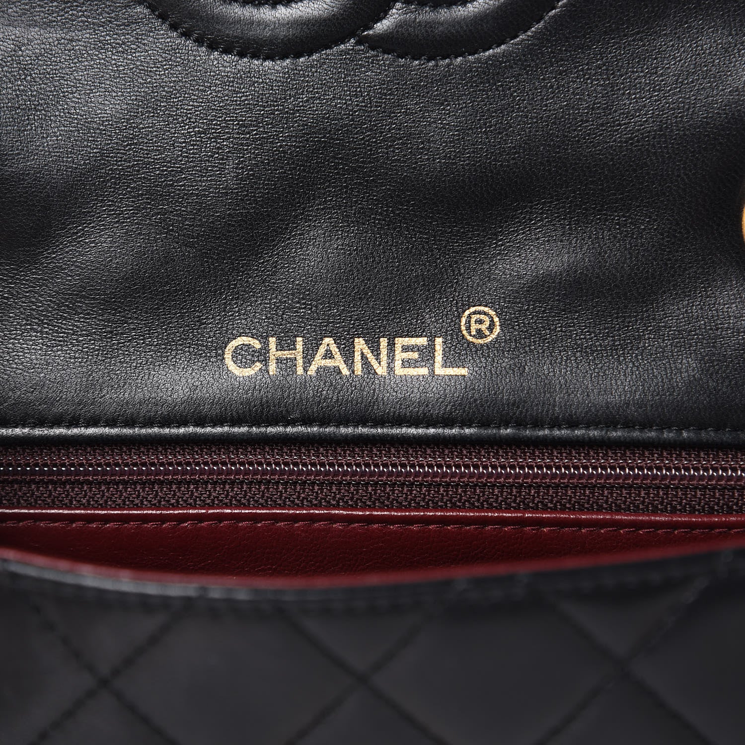 Chanel Lambskin Quilted Mini Square Flap Black 6 of 12