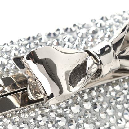 Christian Louboutin Crystal Strass Fiocco Box Clutch Silver 11 of 11