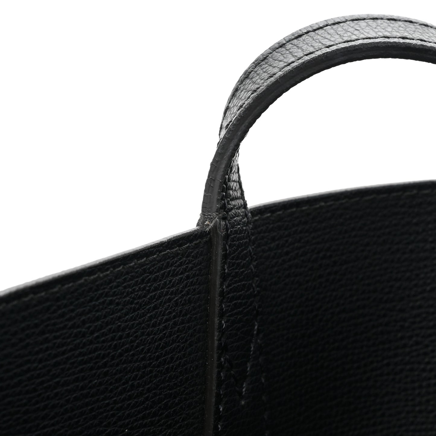 Grainy Calfskin Haymarket Colours Check Medium Zip Tote Black