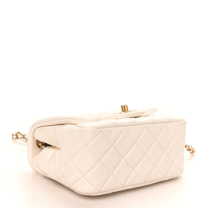 Chanel Lambskin Quilted Mini Pearl Crush Flap White 4 of 10