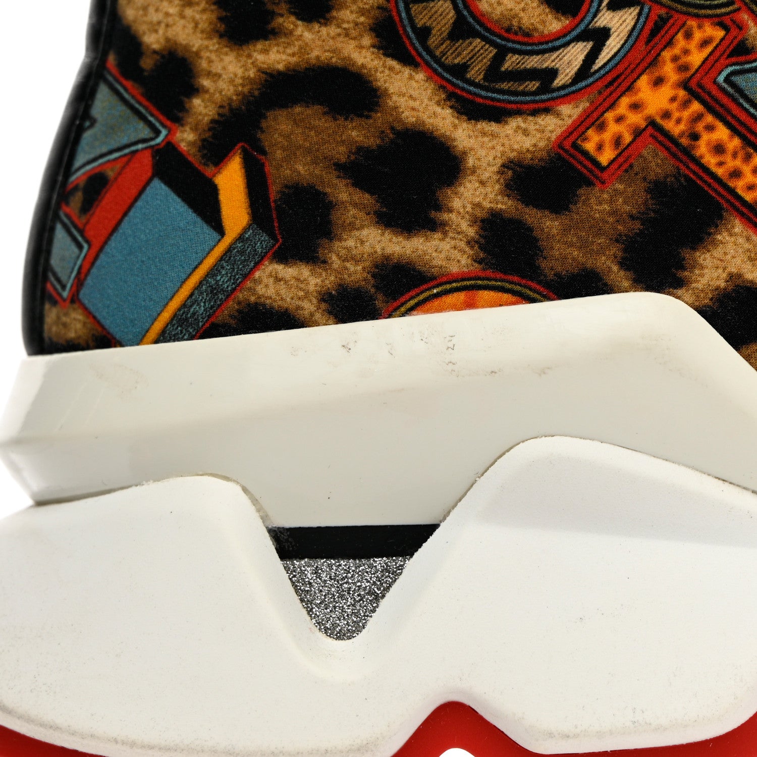 Christian Louboutin Neoprene Space Run Loubileo Donna Flat Sneakers 38 Multi 11 of 16