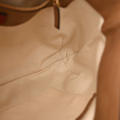 Valentino Garavani Buffed Calfskin Medium Twinkle Studs Hobo Camel 10 of 16