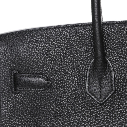 Hermes Taurillon Clemence Birkin 35 Black 22 of 24
