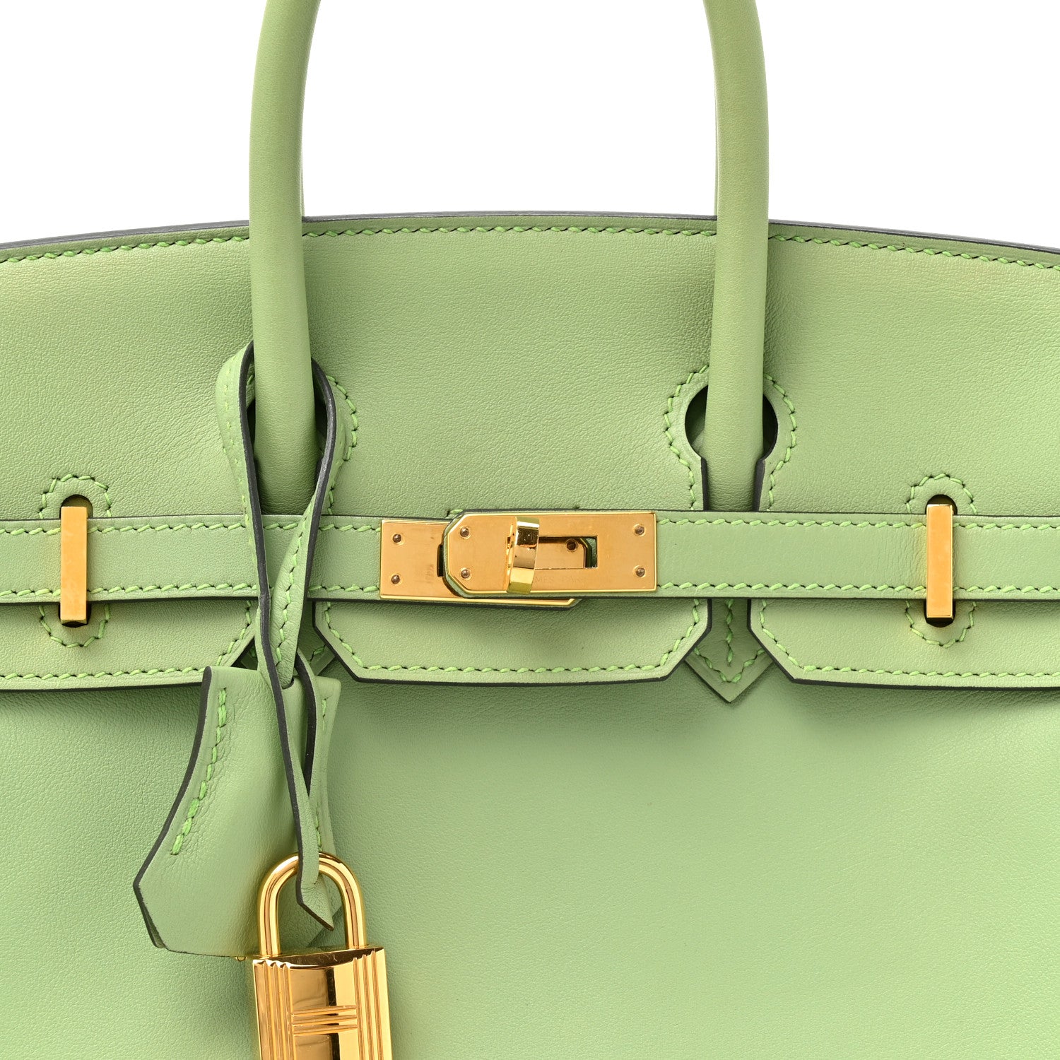 Hermes Swift Birkin 25 Vert Criquet 8 of 14