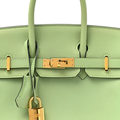 Hermes Swift Birkin 25 Vert Criquet 8 of 14