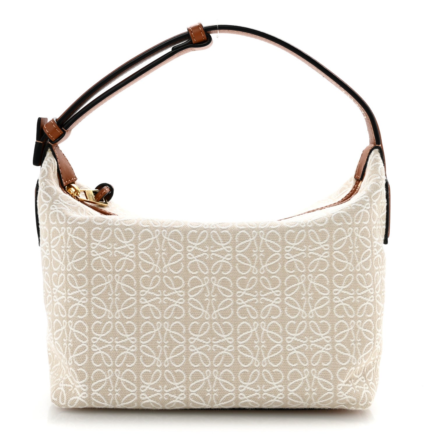 Loewe Jacquard Anagram Calfskin Small Cubi Bag Ecru Tan 1 of 11
