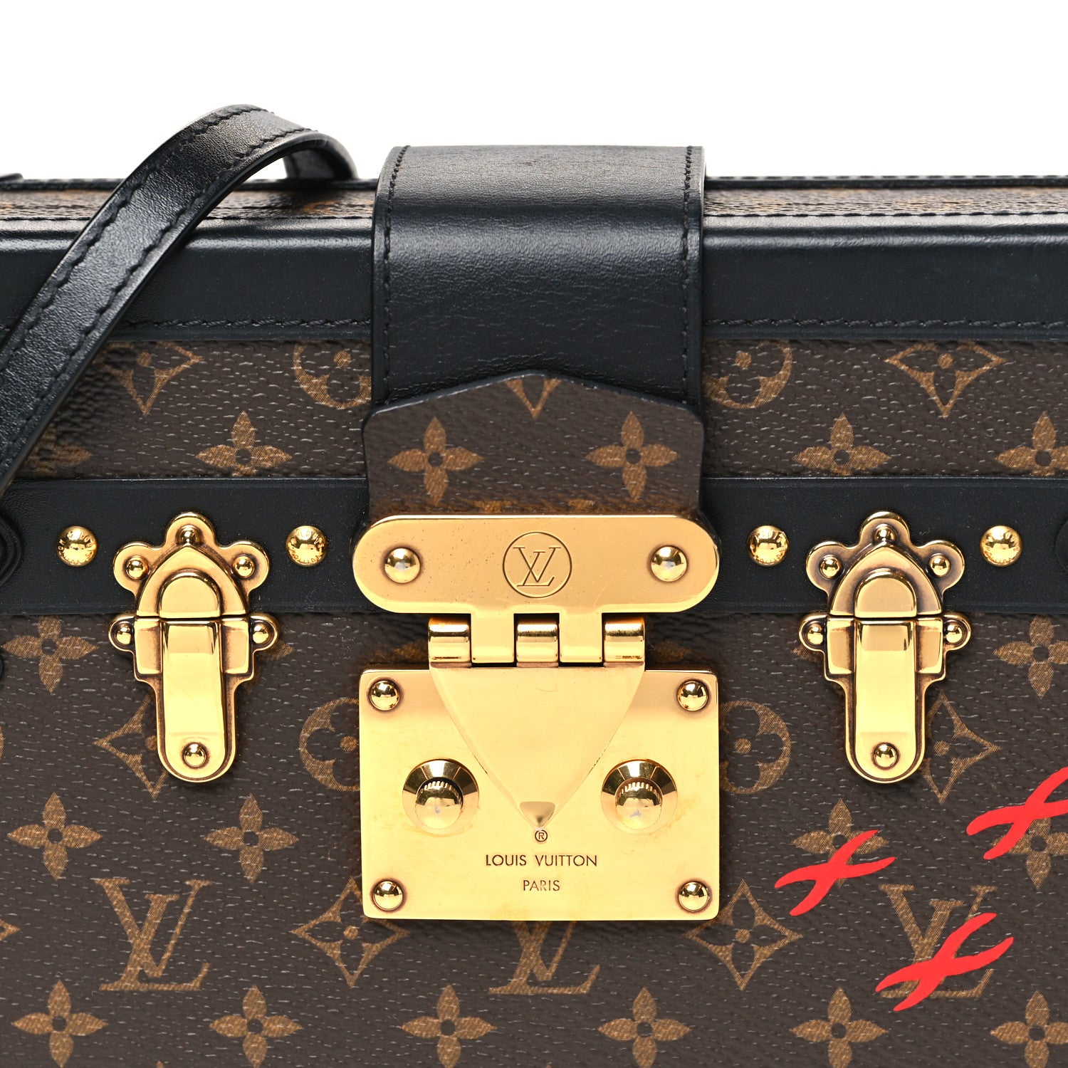Louis Vuitton Monogram Petite Malle Black 7 of 9