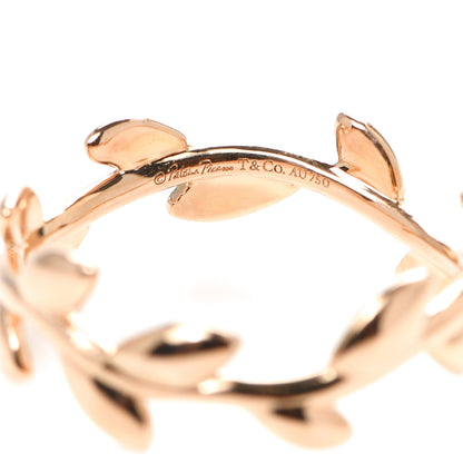 Tiffany 18K Rose Gold Narrow Paloma Picasso Olive Leaf Band Ring 52 6 4 of 5