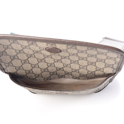 Gucci GG Supreme Monogram Web Small Neo Vintage Double Flap Messenger Bag Beige New Acero 6 of 12