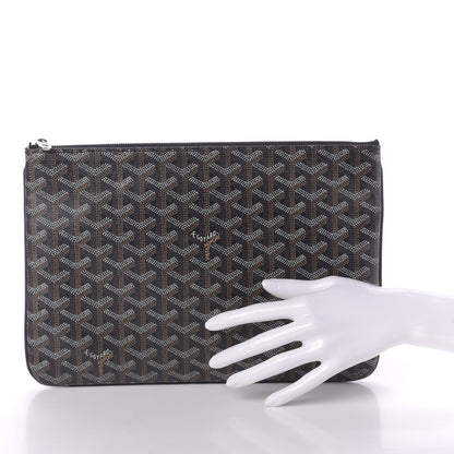 Goyard Goyardine Senat Pochette MM Black 8 of 10