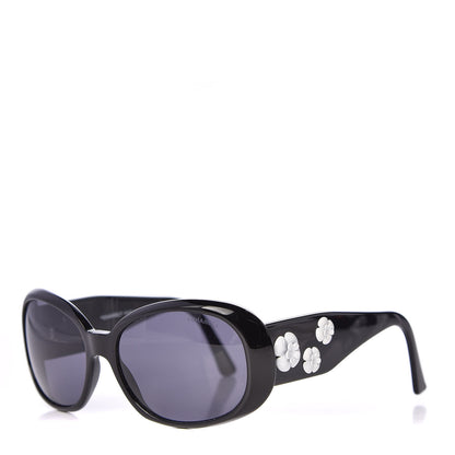 Chanel Camellia CC Sunglasses 5113 Black 1 of 8