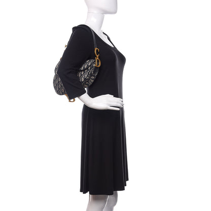 Christian Dior Oblique Saddle Bag Blue 2 of 12