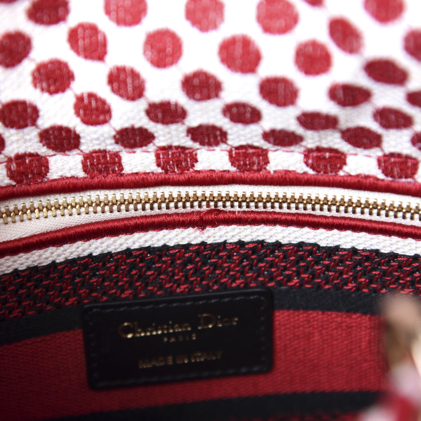Canvas Medium DiorAmour Dots Lady D-Lite Red