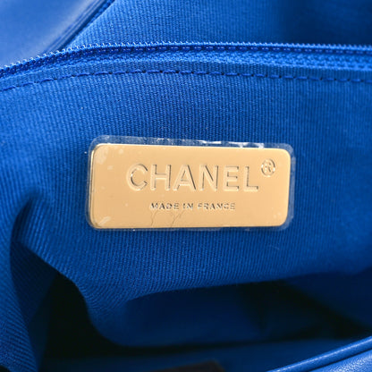 Chanel Lambskin Quilted Medium Chanel 19 Flap Blue 6 of 9