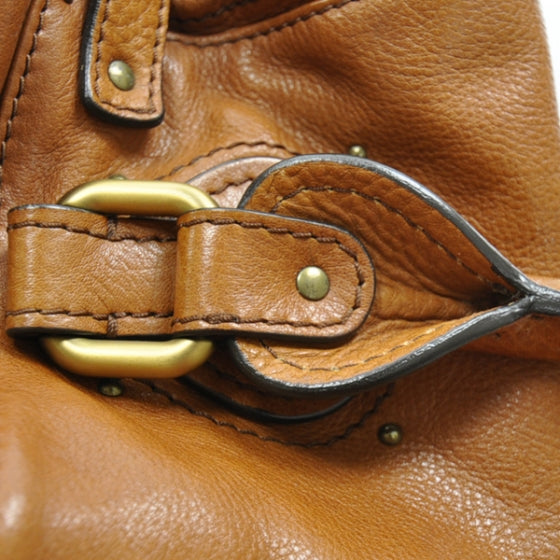 Leather Paddington Satchel Camel