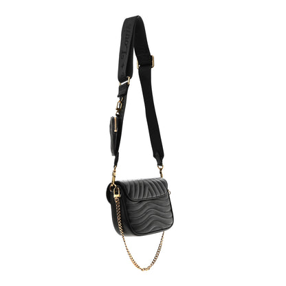 Louis Vuitton Calfskin New Wave Multi Pochette Black 3 of 9