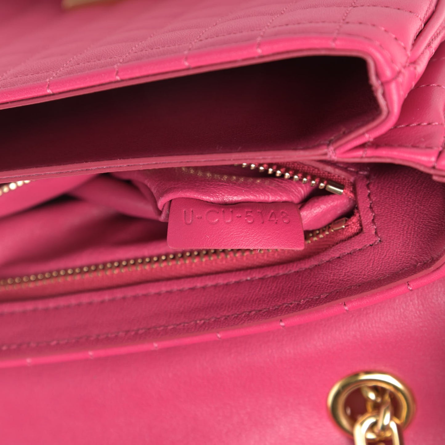 Calfskin Quilted Small C Bag Pink