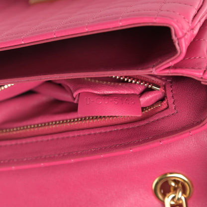 Celine Calfskin Quilted Small C Bag Pink 8 of 13