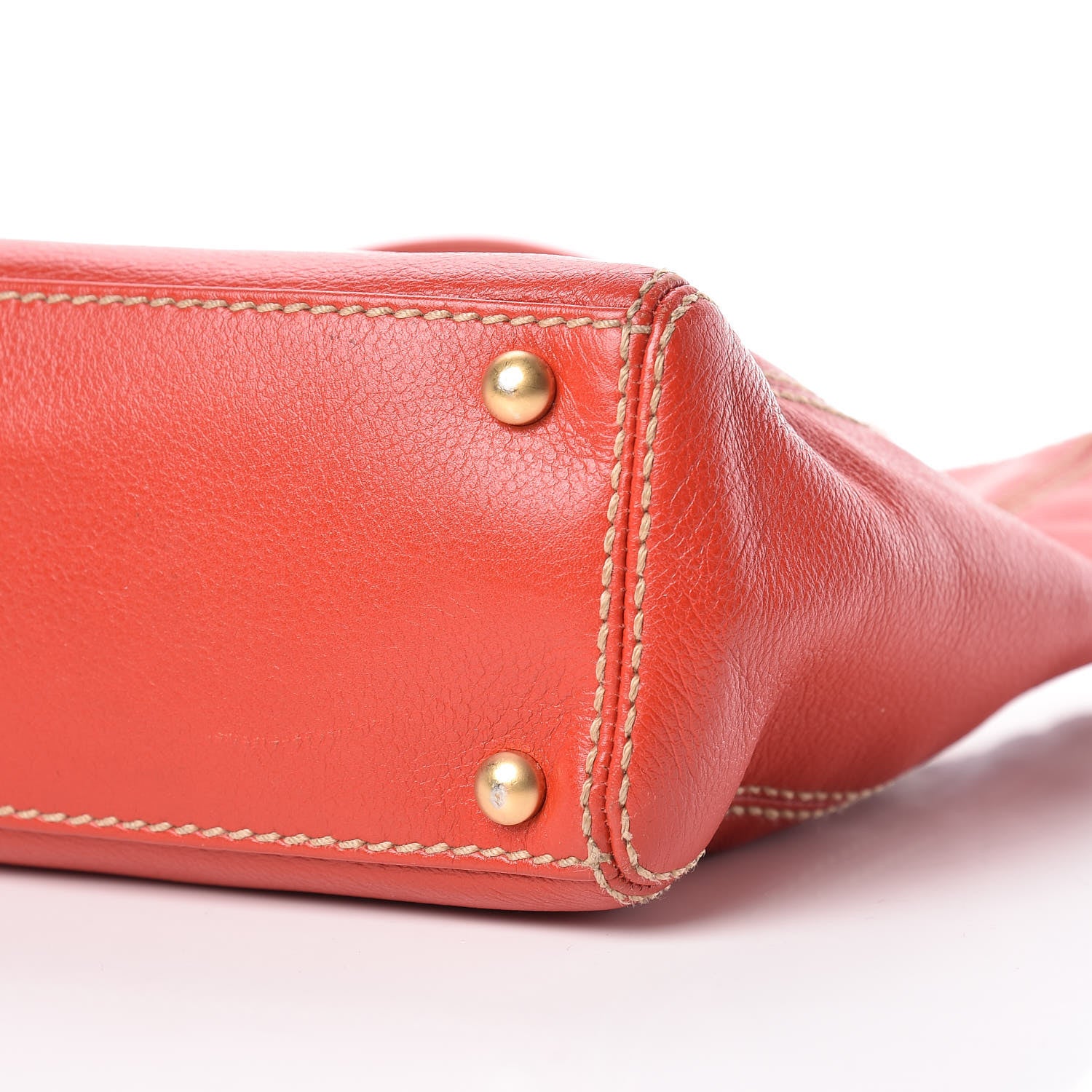 Chanel Calfskin Wood Chain Tote Red 8 of 10
