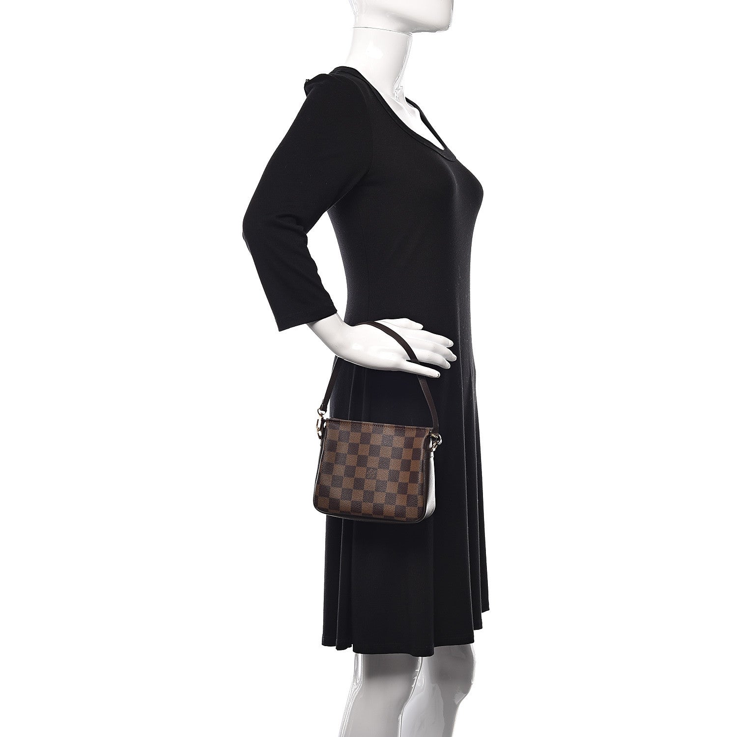 Louis Vuitton Damier Ebene Trousse Make Up Bag Pochette 2 of 9