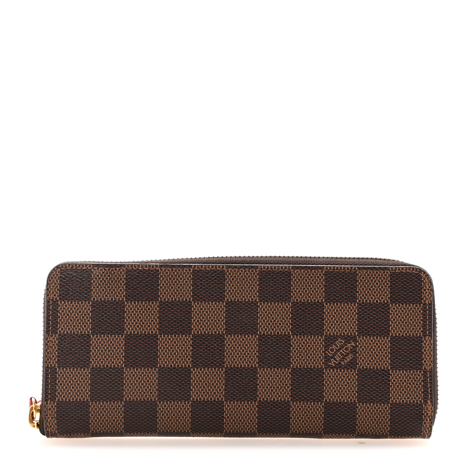 Louis Vuitton Damier Ebene Clemence Wallet Cherry 1 of 7