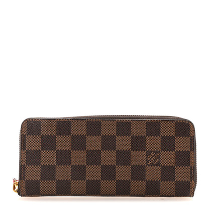 Louis Vuitton Damier Ebene Clemence Wallet Cherry 1 of 7