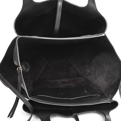 Celine Supple Natural Calfskin Vertical Tri-Fold Bag Black 5 of 13