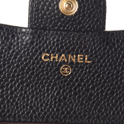 Chanel Caviar Quilted Compact Flap Wallet Black 6 of 8