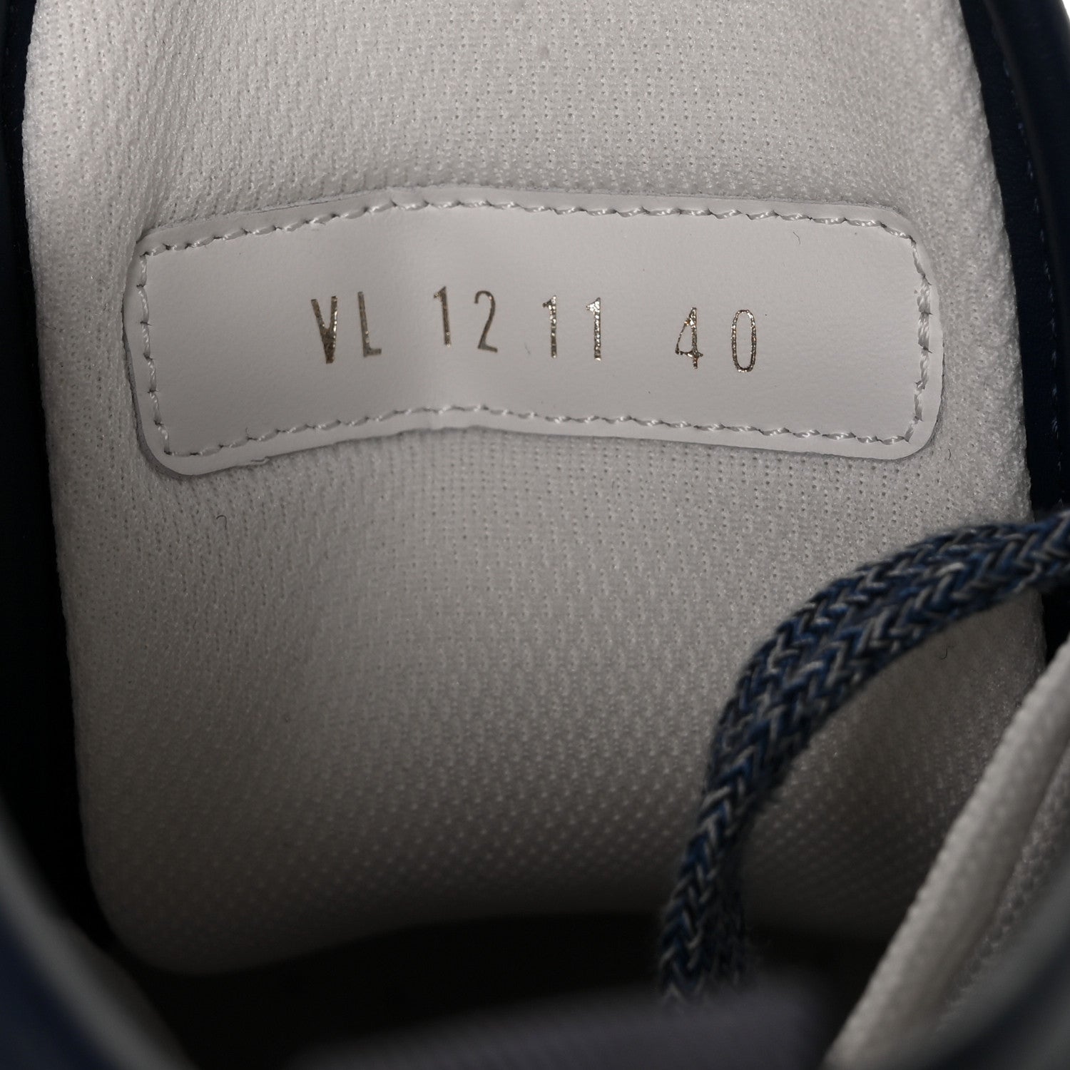 Louis Vuitton Denim Monogram Squad Sneaker Boots 40 Marine 8 of 8