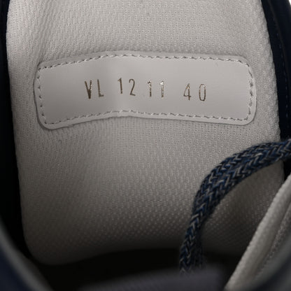Louis Vuitton Denim Monogram Squad Sneaker Boots 40 Marine 8 of 8