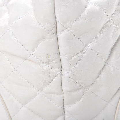 Burberry Calfskin Quilted Bucket Shoulder Bag White 15 of 18